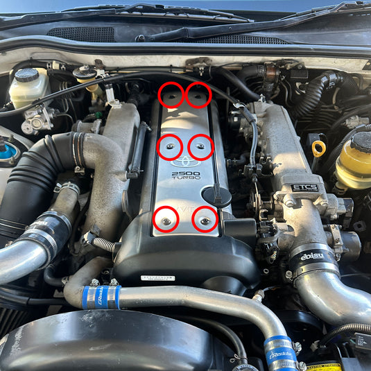 Titanium Coilpack Cover Kit - TOYOTA 1JZ-GTE