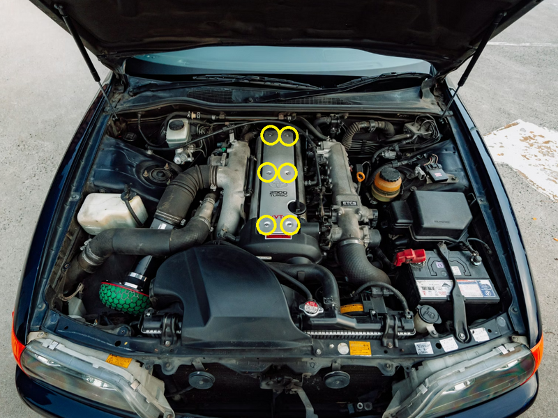 Load image into Gallery viewer, Titanium Coilpack Cover Kit - TOYOTA 1JZ-GTE
