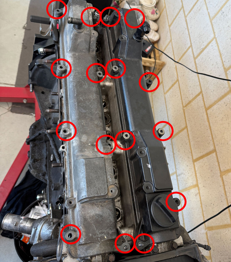 Load image into Gallery viewer, Titanium Cam Cover Kit - TOYOTA 2JZ-GE