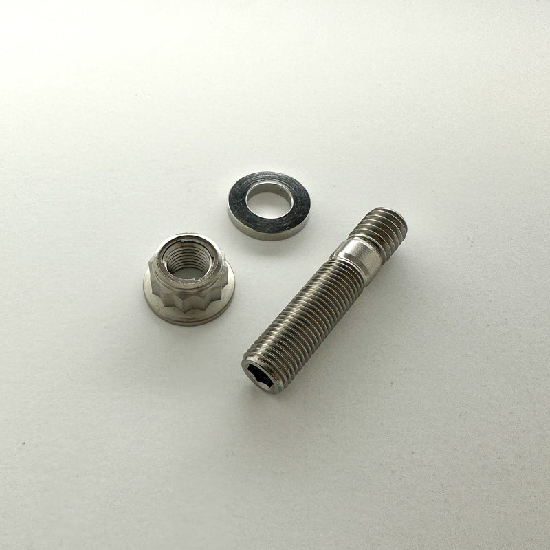 Load image into Gallery viewer, 3/8 UNC stud polished 12 Point Locking nut