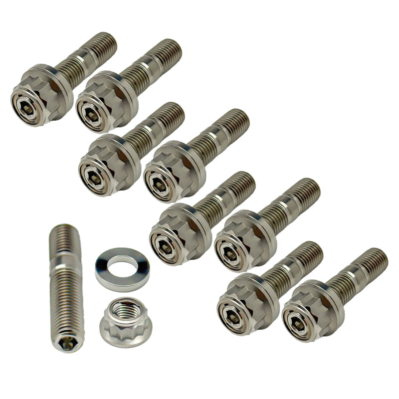Load image into Gallery viewer, Titanium Exhaust Manifold Stud Kit - MITSUBISHI 4G63 / 4G64 / 4G93 / 4G94