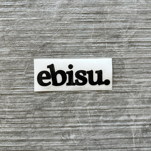 Ebisu Die Cut Logo Black - 100mm