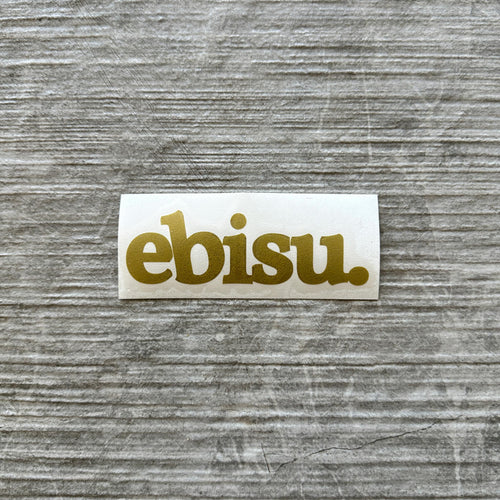 Ebisu Die Cut Logo Gold - 100mm