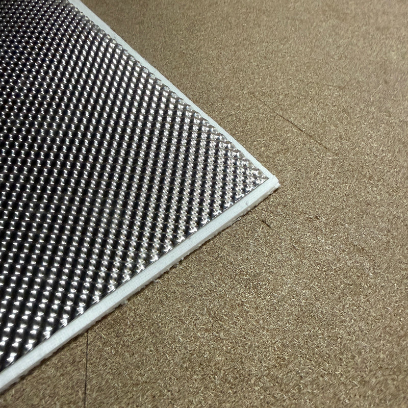 Load image into Gallery viewer, SS310 Embossed Heat Shield 0.1mm and Ceramic Fibre Insulation 6mm 1260degree Celsius