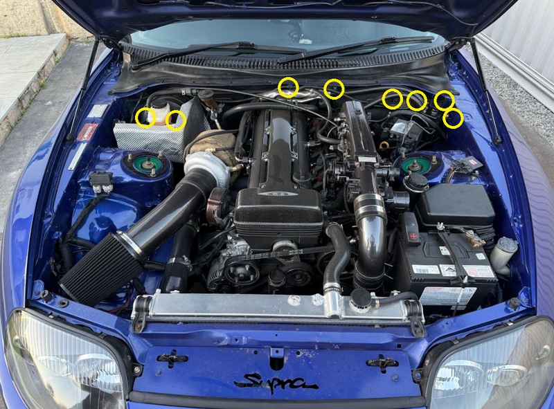Load image into Gallery viewer, Titanium Firewall Kit - TOYOTA SUPRA JZA80