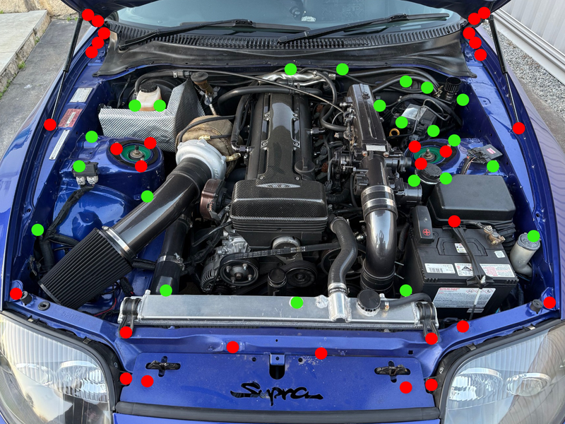 Load image into Gallery viewer, Titanium Engine Bay Kits - TOYOTA SUPRA JZA80
