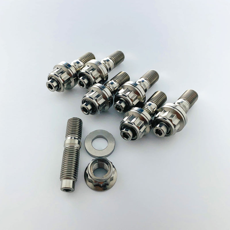 Load image into Gallery viewer, Titanium Exhaust Manifold To Turbo To Dump Stud Kit - FORD P5AT 3.2L