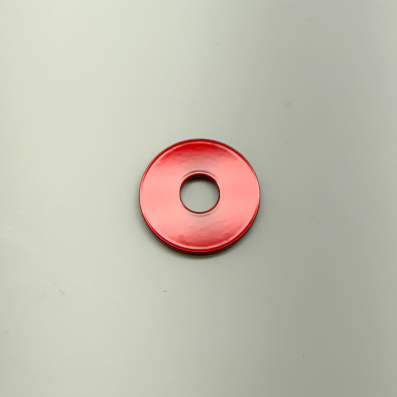 Load image into Gallery viewer, Red titanium washer, Front Product View