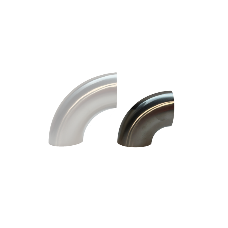 Load image into Gallery viewer, SS304 90 degree elbow 1.0D Brushed finish product side view