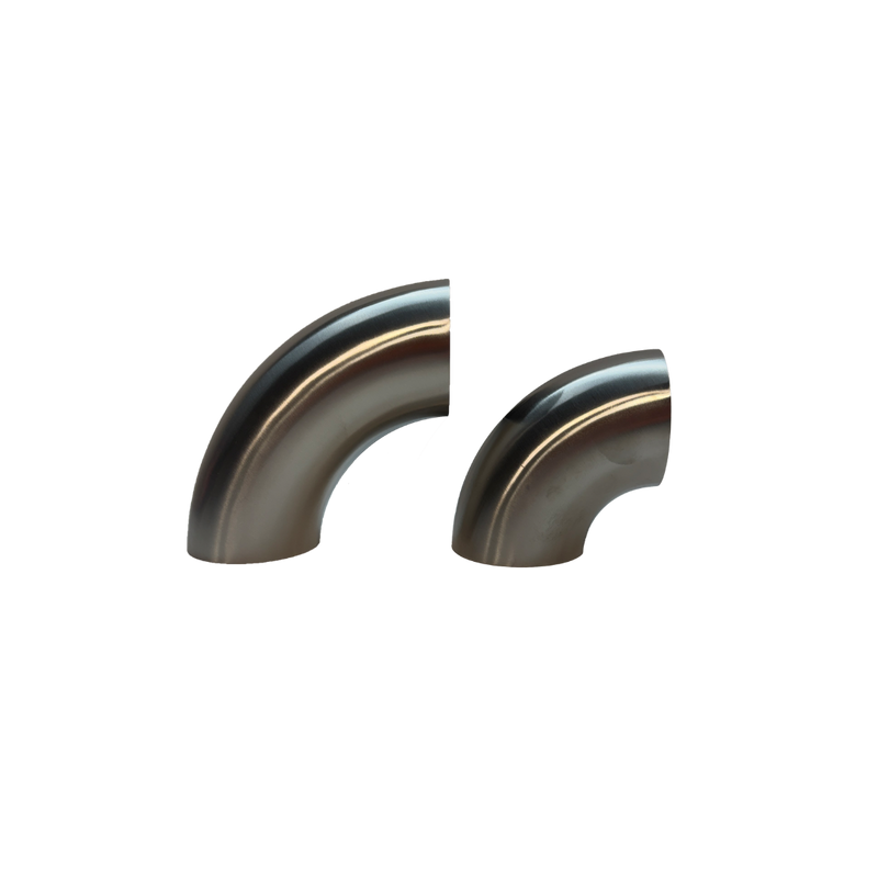 Load image into Gallery viewer, SS304 90 degree elbow 1.0D and 1.5D Brushed finish product side view