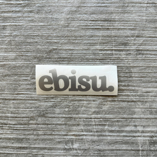 Ebisu Die Cut Logo Silver - 100mm