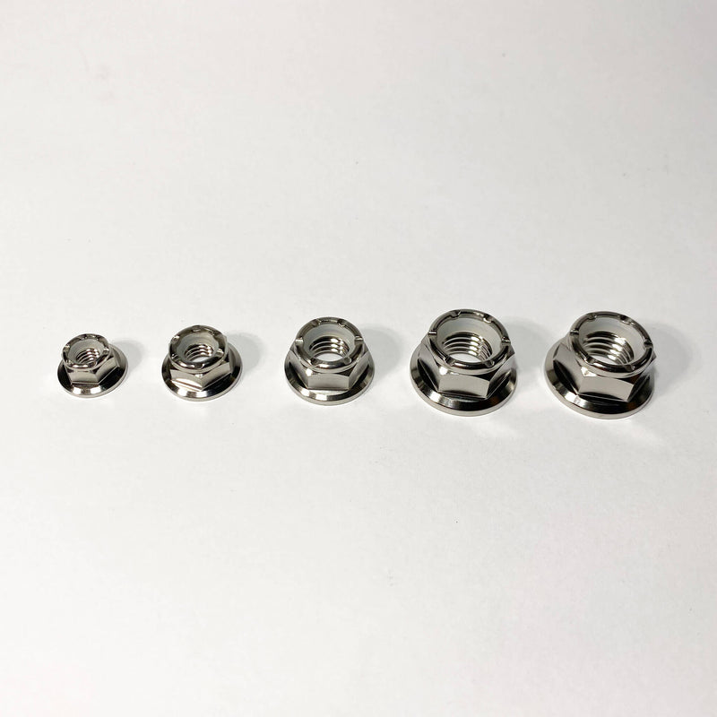 Load image into Gallery viewer, Titanium Nylon Flange Nut - Individual