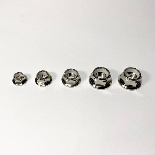 Titanium Nylon Flange Nut - Individual