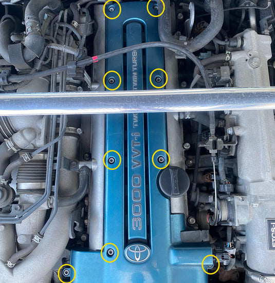 Titanium Coilpack Cover Kit - TOYOTA 2JZ-GTE