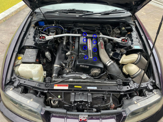 Titanium Coilpack Cover Kit - NISSAN RB26