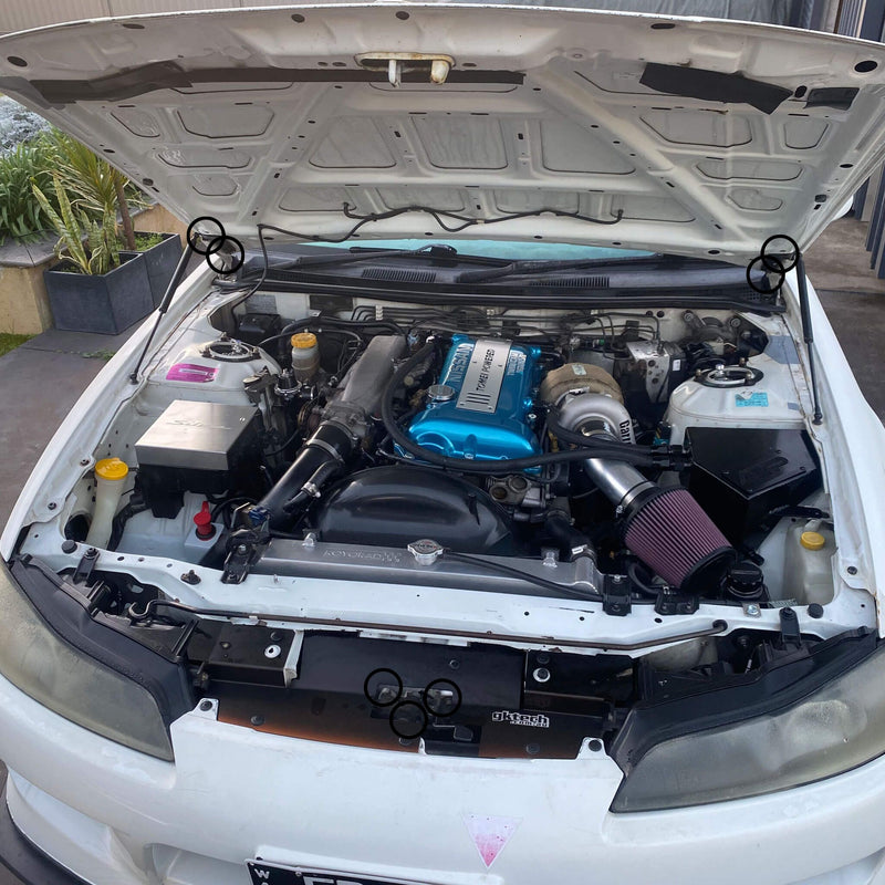 Load image into Gallery viewer, Titanium Bonnet Kit - NISSAN SILVIA / 200SX S14 & S15