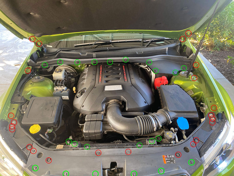 Load image into Gallery viewer, Titanium Engine Bay Kits - HOLDEN COMMODORE VF