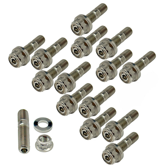 Titanium Hot Side Stud Kit (Exhaust Manifold / Turbo / Dump) - NISSAN YD25 (4-BOLT)
