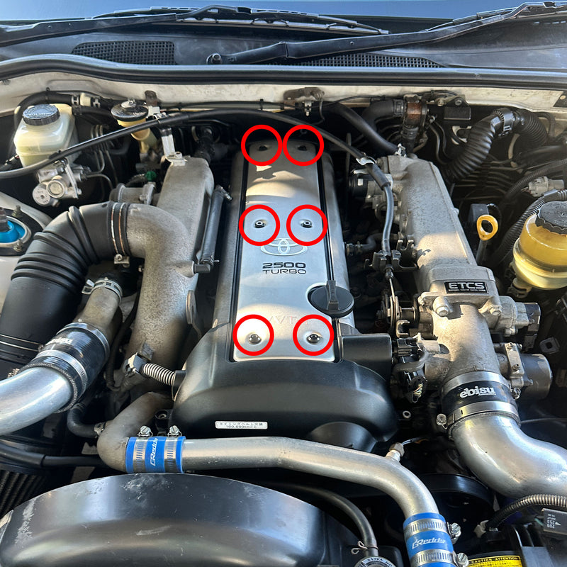 Load image into Gallery viewer, TOYOTA 1JZ-GTE - Titanium Coilpack Cover Kit
