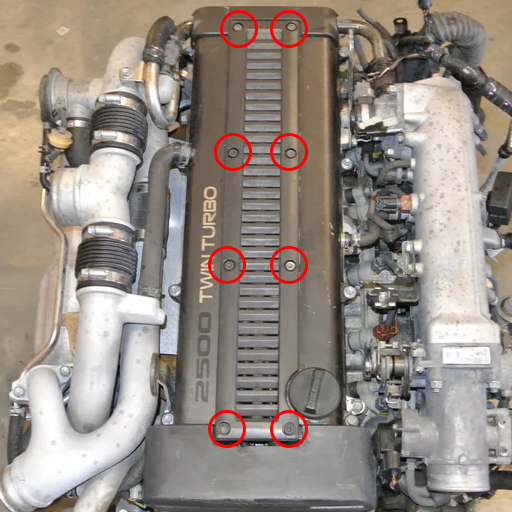 TOYOTA 1JZ-GTE - Titanium Coilpack Cover Kit