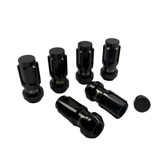 Black titanium wheel nuts