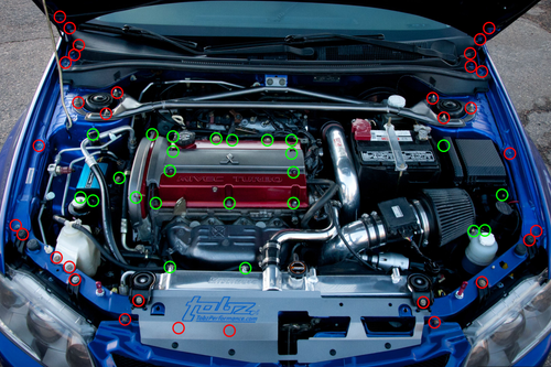 Titanium Engine Bay Kits - MITSUBISHI EVO 7 / 8 / 9