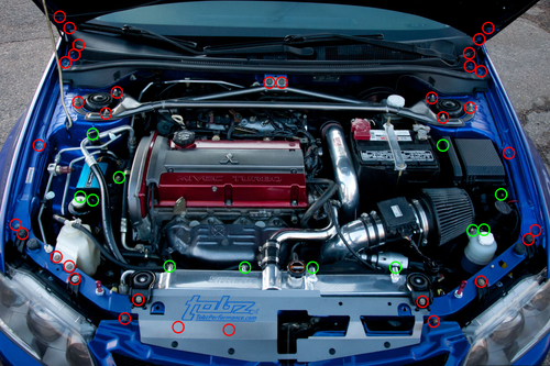 Titanium Engine Bay Kits - MITSUBISHI EVO 7 / 8 / 9