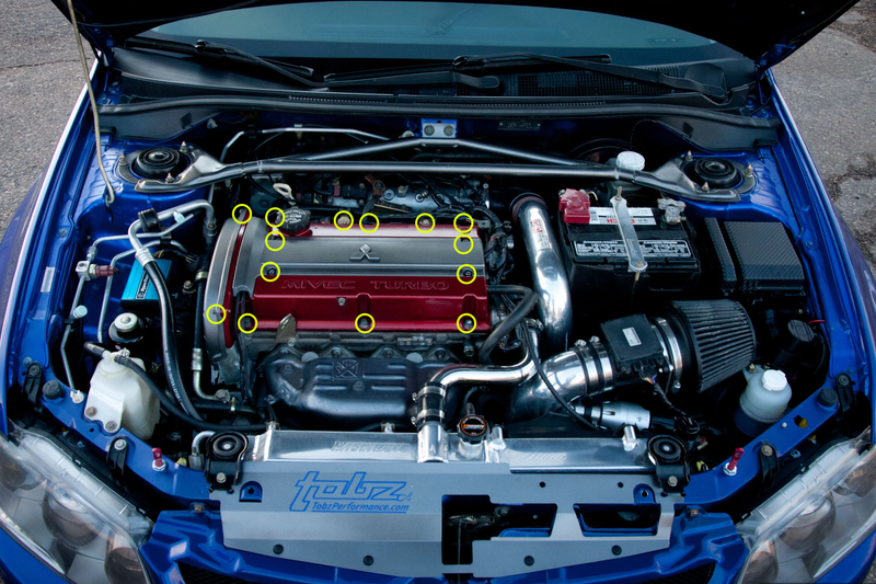 Load image into Gallery viewer, MITSUBISHI 4G63 - Titanium Coilpack / Valve Cover Kit
