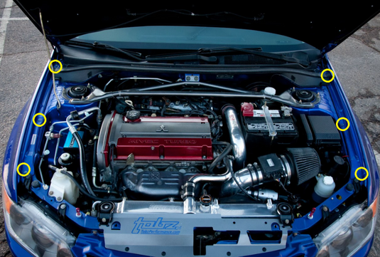 Titanium Fender Kit - MITSUBISHI EVO 7 / 8 / 9