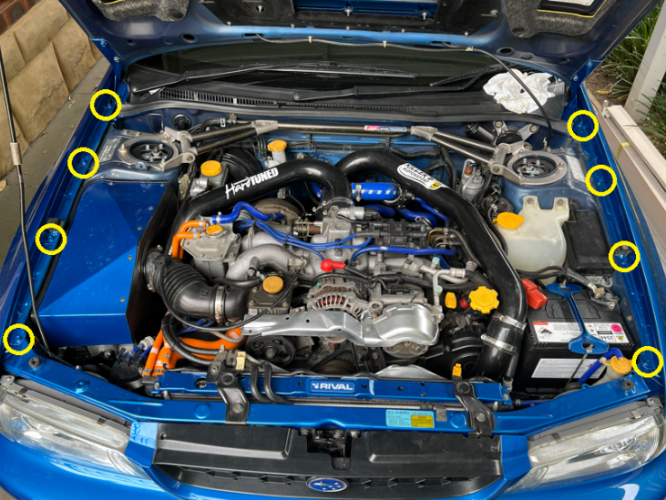 Load image into Gallery viewer, Titanium Fender Kit - SUBARU IMPREZA GC8
