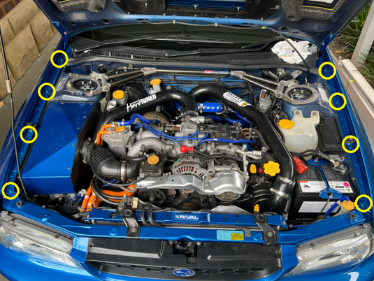 Titanium Fender Kit - SUBARU IMPREZA GC8