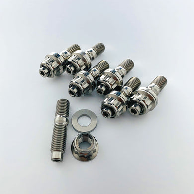 Titanium Exhaust Manifold Stud Kit - TOYOTA 20R / 22R / 22RE / 2RZ / 3RZ (6 PACK)
