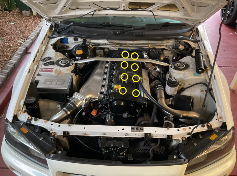 Load image into Gallery viewer, Titanium Coilpack Cover Kit - NISSAN RB25
