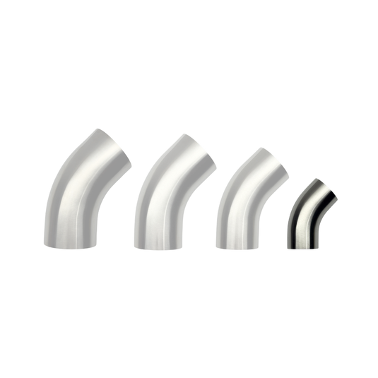 SS304 1.5in Long Elbow 45 degree 1.5D