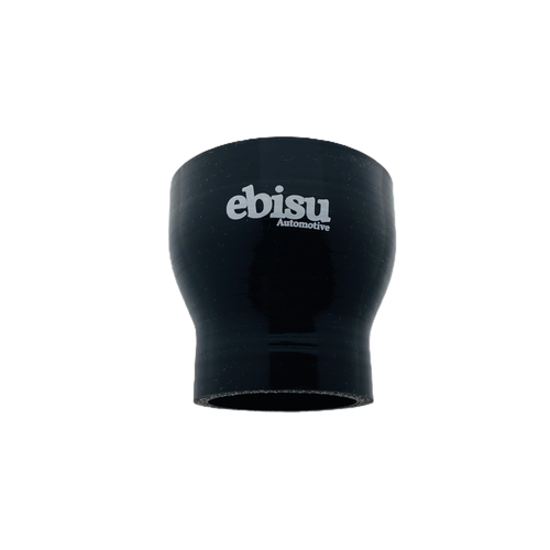 Black Straight_Silicone Reducer, product front view