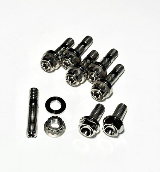 Titanium Stud Kits in polished finish