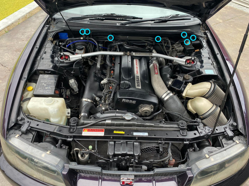 Load image into Gallery viewer, Titanium Firewall Bolt Kit - Nissan R33 GTR
